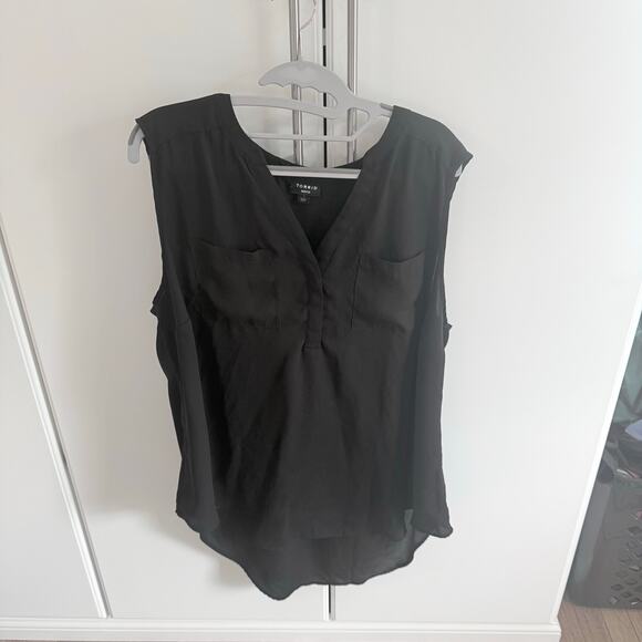 GUC TORRID Georgette Harper sleeveless blouse - Picture 4 of 6